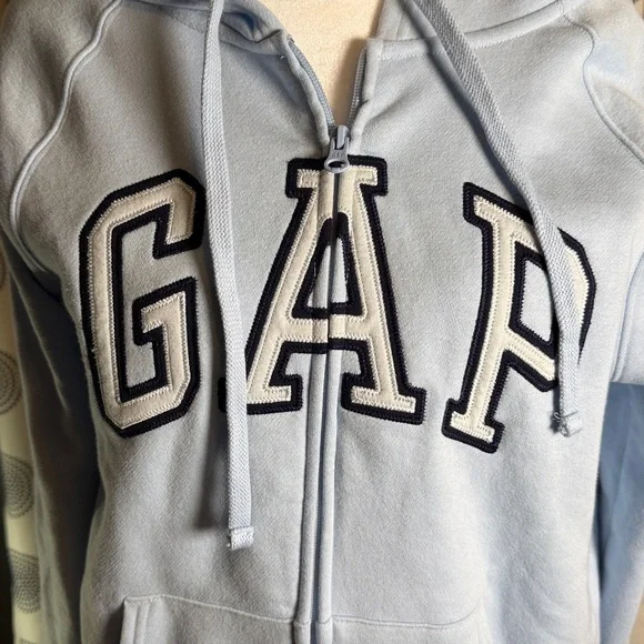 GAP Sky Blue Zip-Up Hoodie - Picture 3 of 7
